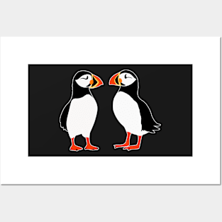 Puffin Cute Birds from Faroe Island Posters and Art